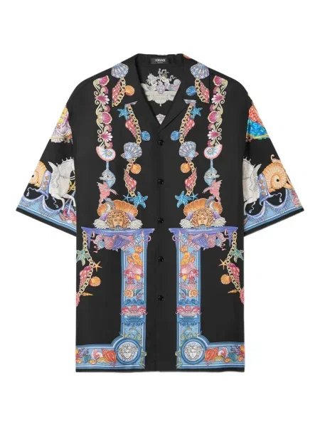 Cămașă Versace scurtă negru