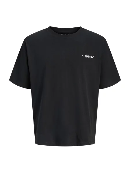 JACK & JONES Tricou JCOEterna gri / negru alb