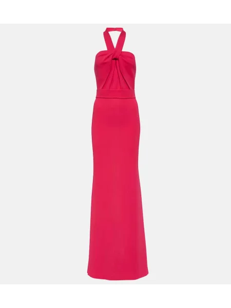 Rochie Elie Saab cu gât halter roz