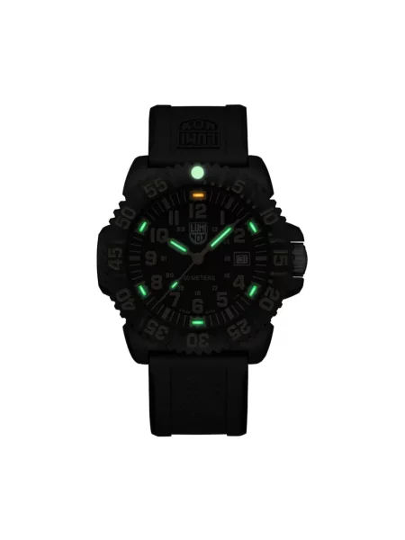 Lniany zegarek Luminox czarny