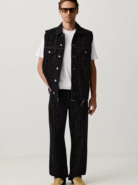 Karl Lagerfeld Jeans rifle relaxed fit pánske čierna