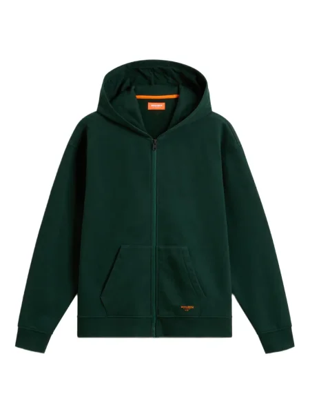 Bluza z kapturem dziecięca Woolrich zielona