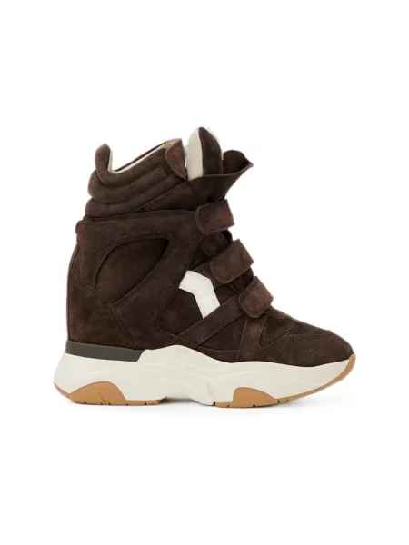 Sneakersy Isabel Marant brązowe