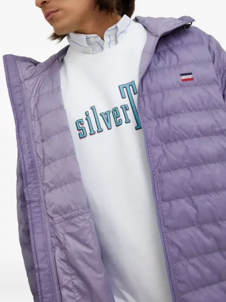 Kožené pruhované džíny Levi's 527 s kapucí modré