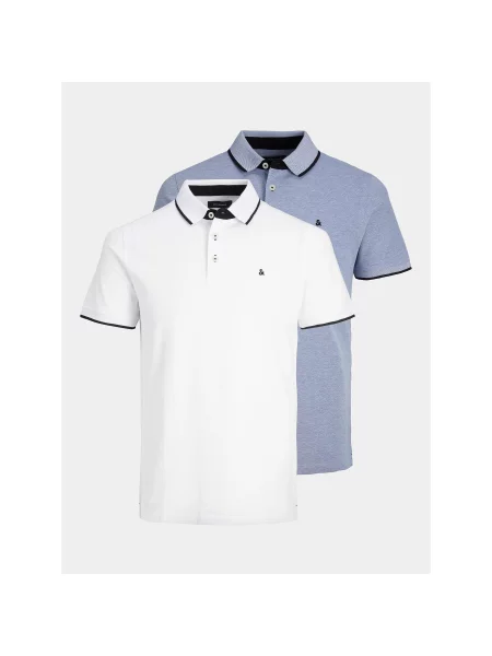 Jack&Jones Set 2 polo majice Paulos Šarena Slim Fit