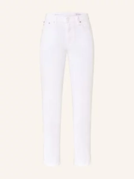 Ag Jeans Úzké Džíny Prima Ankle opwh optic white bílé
