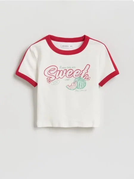 Reserved Tricou cu adaos de crem