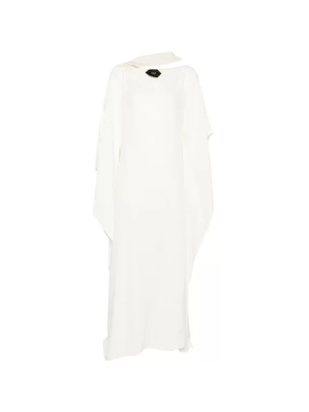 Rochie maxi Taller Marmo cu un umăr gol alb
