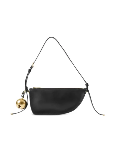 Mała mały torebka skórzana Burberry skórzana czarna