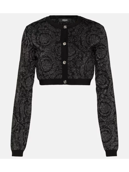 Cropp cardigan Versace negru