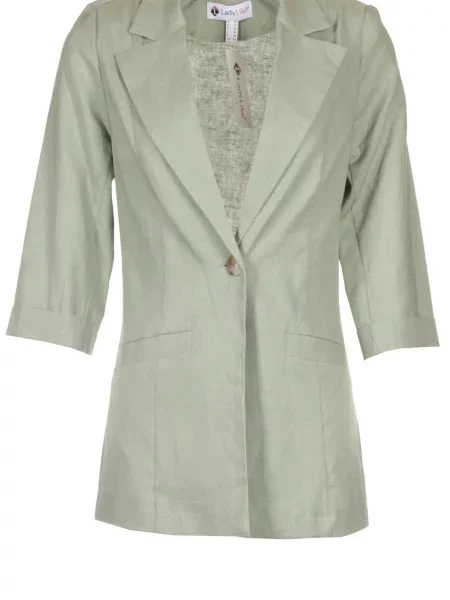 Лляний Жакет LadyLike зелений
