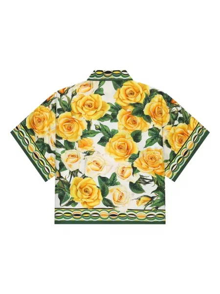 Cămașă copii Dolce & Gabbana galben