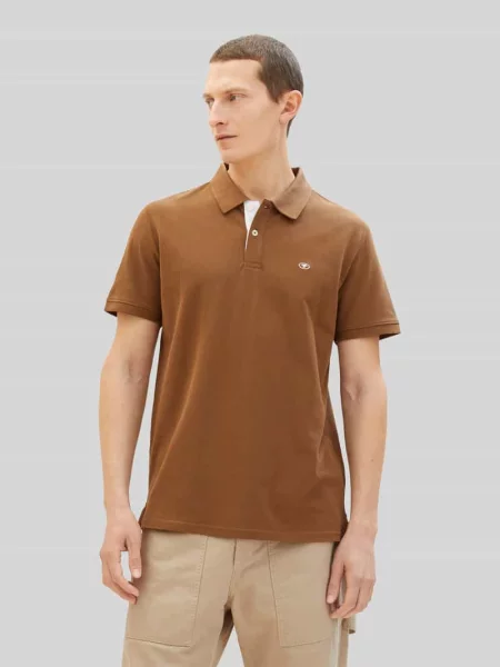 Koszulka polo o kroju regular fit z mieszanki bawełny i Tom Tailor