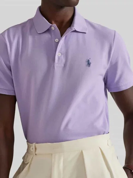 Koszulka polo o kroju slim fit z mieszanki bawełny Polo Ralph Lauren
