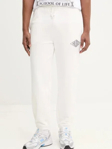 HUGO pantaloni de trening din barbati neted alb