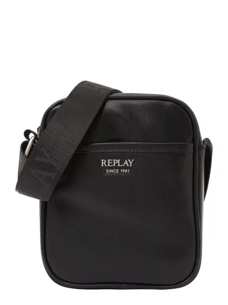 REPLAY Torba za čez ramo črna