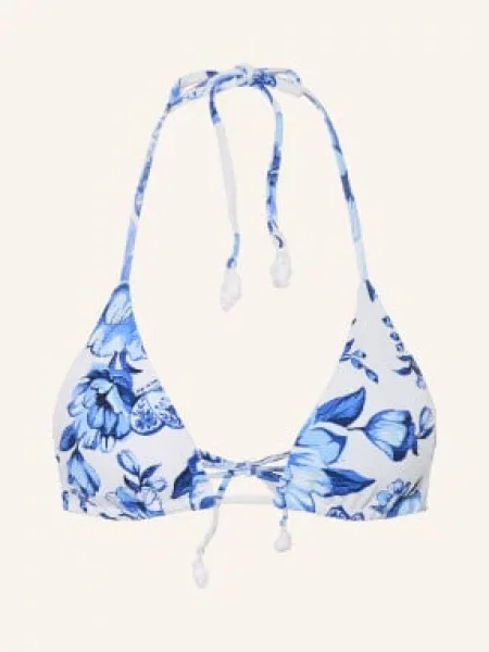 Farm Rio Trojúhelníkové Bikiny Porcelain Chita modrá / tmavě modrá bílá