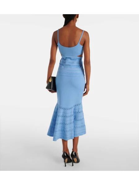 Majica brez rokavov Victoria Beckham modra