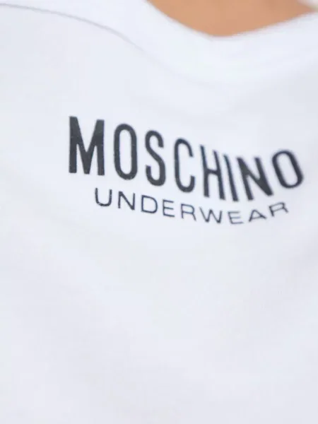 Тениска Moschino с кръгло деколте бяло