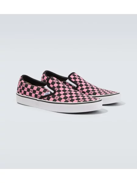 Sneakerși Valentino Garavani în carouri slip-on negru
