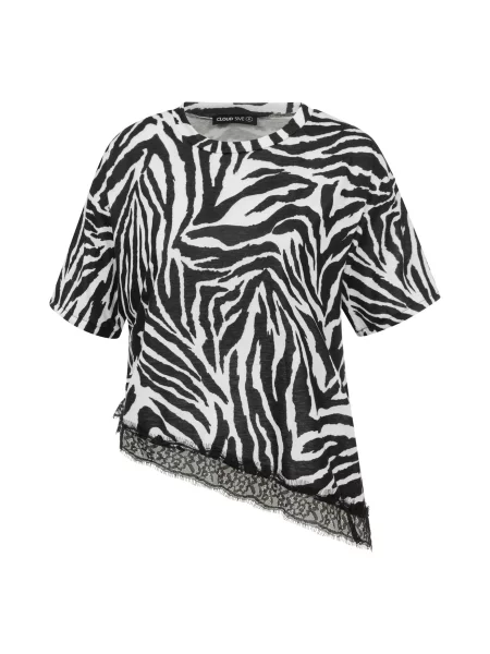 Tricou negru alb