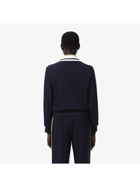 Lacoste Kurtka Dresowa French Made Paris Zapinana Na Błyskawiczny granatowa
