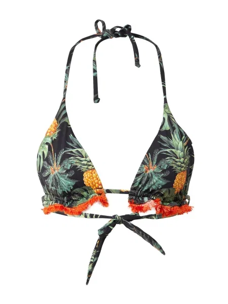 Banana Moon Sutien costum de baie galben / verde măr / portocaliu / negru