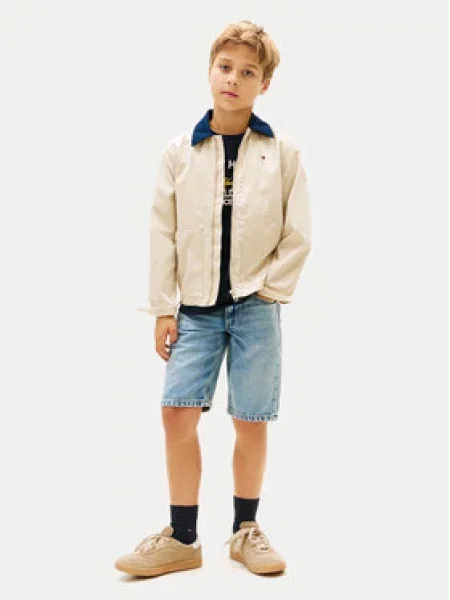 Tommy Hilfiger Džinsiniai šortai Straight Leg mėlyna