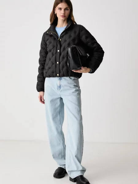 Tommy Hilfiger péřová bunda černá