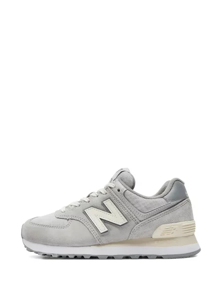 Sneakerși New Balance 574 din piele de căprioară gri