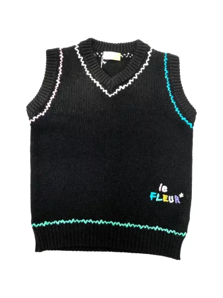 Golf pulover Golf Le Fleur* fără mâneci negru