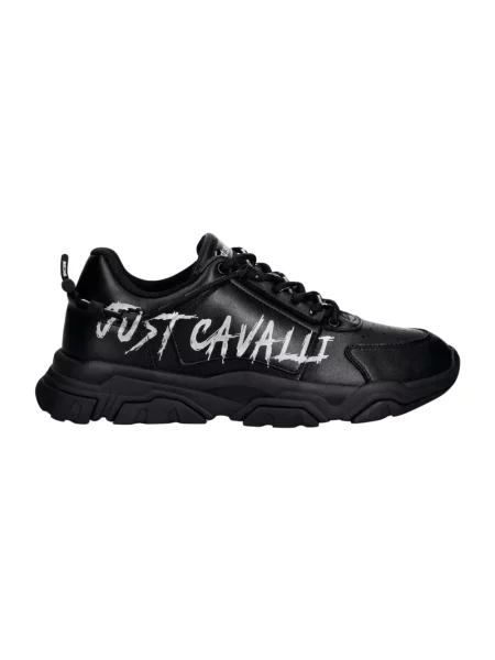 Sneakersy Just Cavalli skórzane czarne