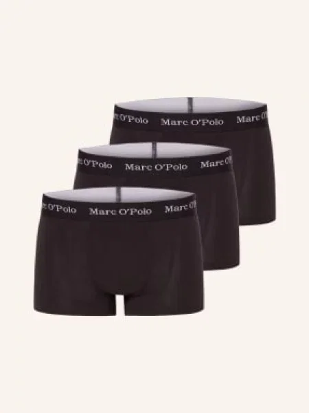 Marc O'polo Bokserki 3 Szt. schwarz czarne