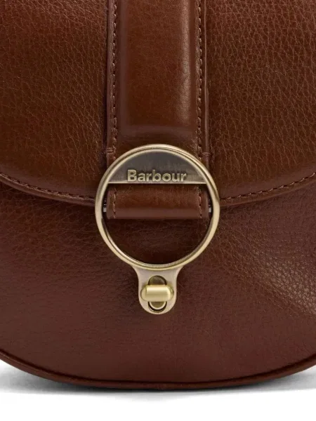 Body Barbour din piele cu cataramă maro