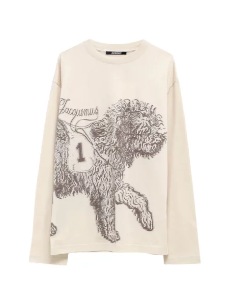 Lung tricou Jacquemus cu imagine