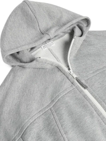 Bluza z kapturem dziecięca Brunello Cucinelli szara