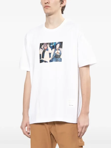 Тениска Junya Watanabe Man с принт бяло