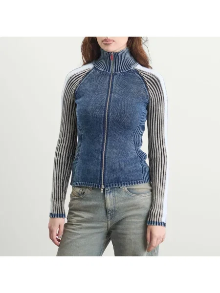 Kurtka jeansowa Diesel niebieska