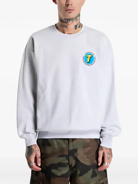 Суитчър Thrasher с принт сиво