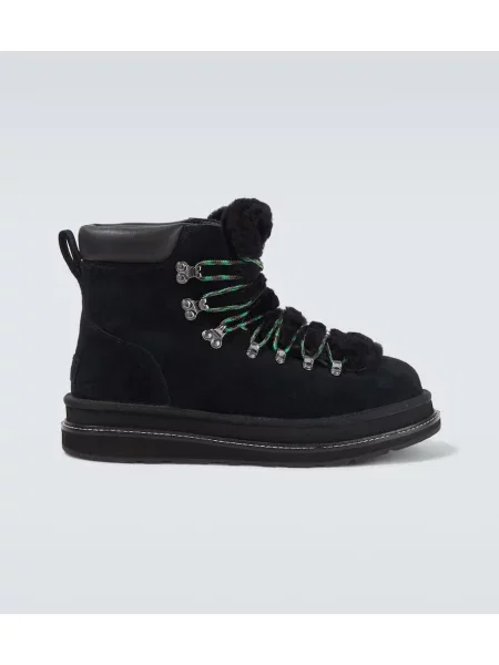 Trekking čevlji Sacai iz semiša črna