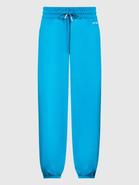 Джогери з вишивкою логотипу Off-white блакитні
