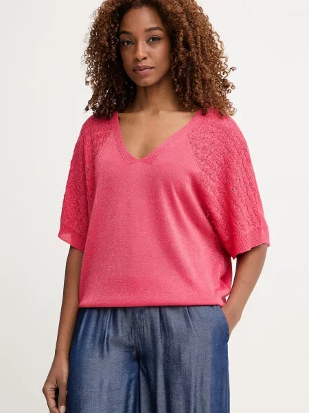 Morgan pulover pentru femei cu vâscoză portocaliu