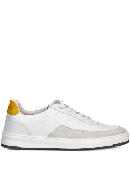 Sneakerși Filling Pieces din piele alb