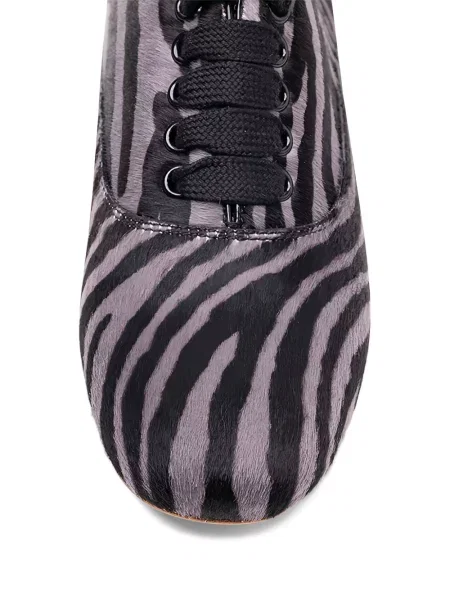 Pantofi loafer Hogan din piele cu imagine cu model zebră negru