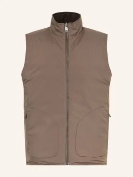 Fioroni Kamizelka Puchowa Dwustronna Z Wełną Merynosową beige beżowa