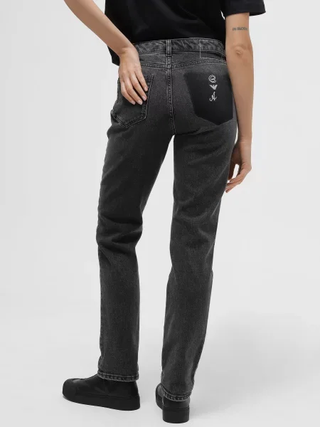 Бойфренди Emporio Armani сірий
