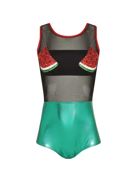 Body Brigitte cu paiete verde