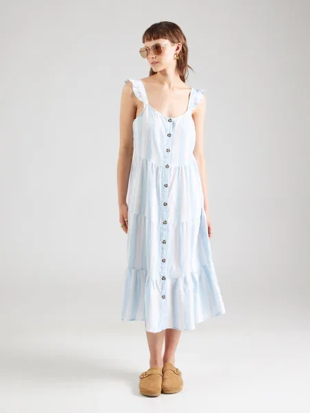 Vero Moda Rochie de vară Linn Albastru celest alb