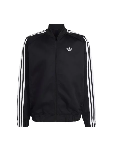 ADIDAS ORIGINALS Geacă de primăvară-toamnă Sst Adicolor Classics negru alb