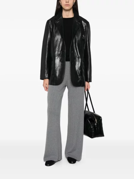 Pantaloni Lisa Yang tricotate gri